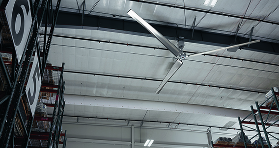 Cooling a sales warehouse without ac