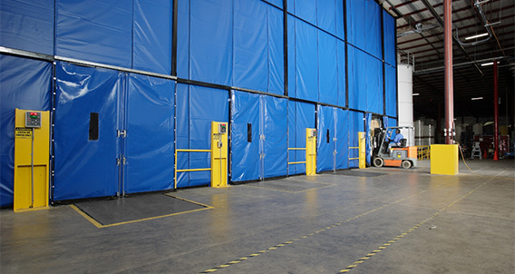 Zoneworks® TZD Loading Dock Curtain Enclosures | Rite-Hite